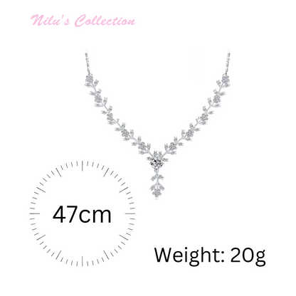 Fine Jewellery Set Necklace with Earrings Wedding Fashion trinkets for Women