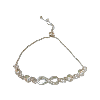 Silver Plated Infinity Bracelet for Girls