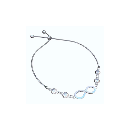 Silver Plated Infinity Bracelet for Girls