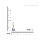 Gold Plated Austrian Crystal Dangle and Drop Earrings for Women & Girls
