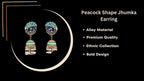 Handmade Alloy Dome Shaped Jhumka Earrings, Ethnic Jhumki Collection for Women and Girls (Combo), Multicolur-Green