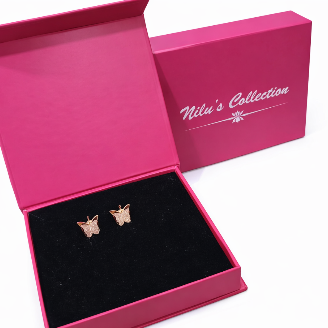 Gift Rose Gold Plated Pendent & Earrings With Kada Bracelet For Women And Girls