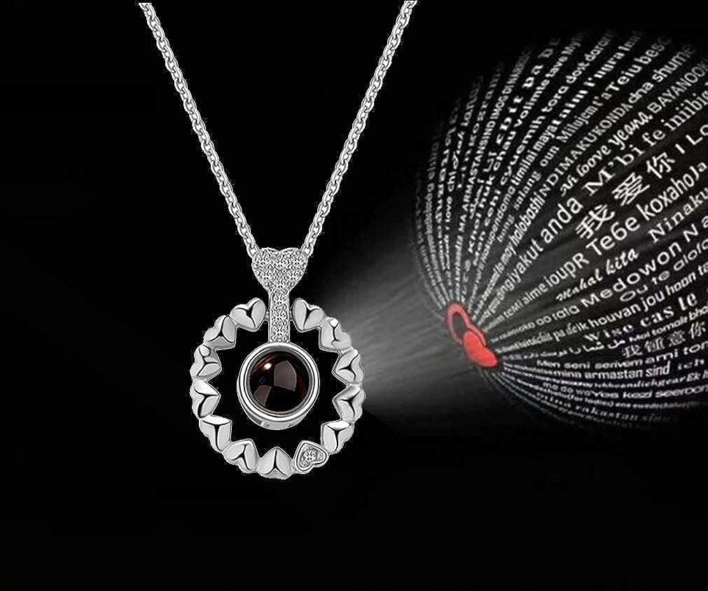 Enchanting Silver Plated Zircon Necklace Adorned with Delicate Heart Accents