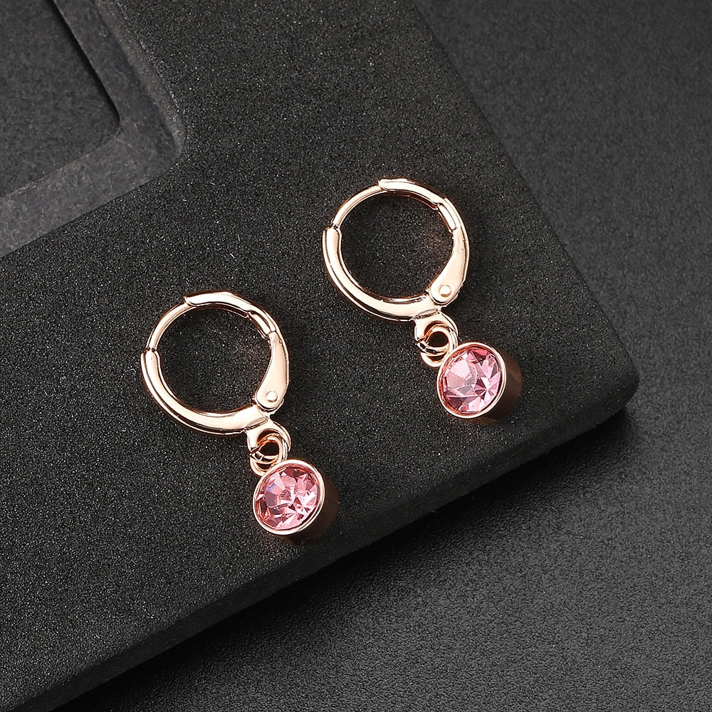 Rose gold earrings hot sale for girls