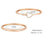 Nilu's Collection Rose Gold Plated AD Stone Sparkling Kada Bracelet Set for women & girls