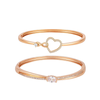 Nilu's Collection  Rose Gold Plated AD Stone Sparkling kada Bracelet for women & girls