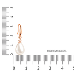 Pearl Pop Rose Gold Plated Drop Earrings For Girls| Value Set Jewellery