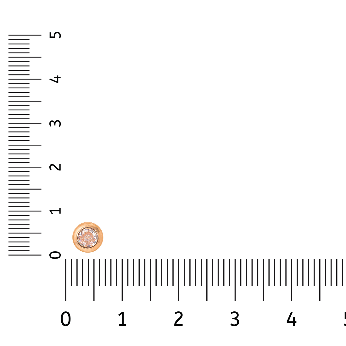 Daily wear / Office Wear Misty Rose Gold Plated Zircon Stone Stud Earrings For Girls and Women