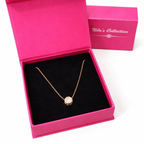 Gift Rose Gold Plated Pendant With Kada Bracelet For Women And Girls