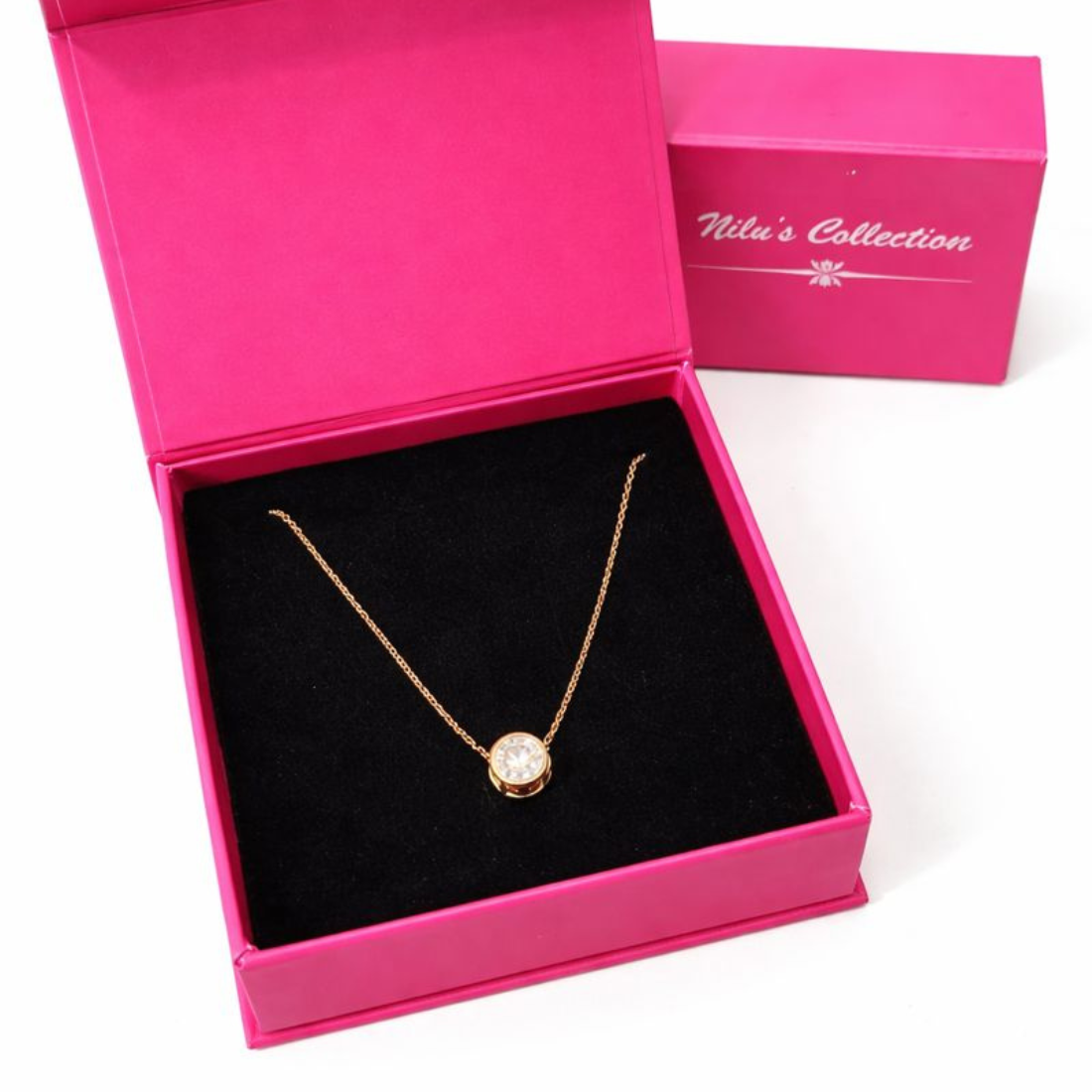 Gift Rose Gold Plated Pendant With Kada Bracelet For Women And Girls