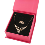 Gift Rose Gold Plated Mangalsutra With Adjustable Finger Ring for Women & Girls