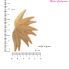 Gold Plated Leaf Earrings Studs | gift for her | Gifts For Women & girls
