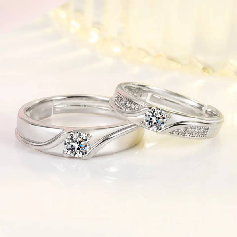 Simple Promise Rings For Couples In 925 Sterling Silver Stunning Couple  Rings