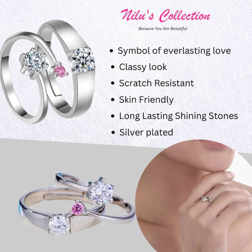ringheart Matching Rings His and Her Wedding Rings Couple Rings AAA Cz  Wedding Ring Sets for Men and Women Engagement ring - Walmart.com