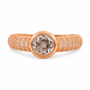 Rose Gold Plated | American Diamond Studded | Adjustable | Finger Ring for Women and Girls, Style 17
