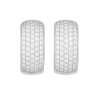 Silver Plated Hoop Earrings With American Diamond For Women And Girls | Office Wear | Gift For Her | Anti-Tarnish | Anti-Allergy