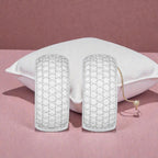 Silver Plated Hoop Earrings With American Diamond For Women And Girls | Office Wear | Gift For Her | Anti-Tarnish | Anti-Allergy