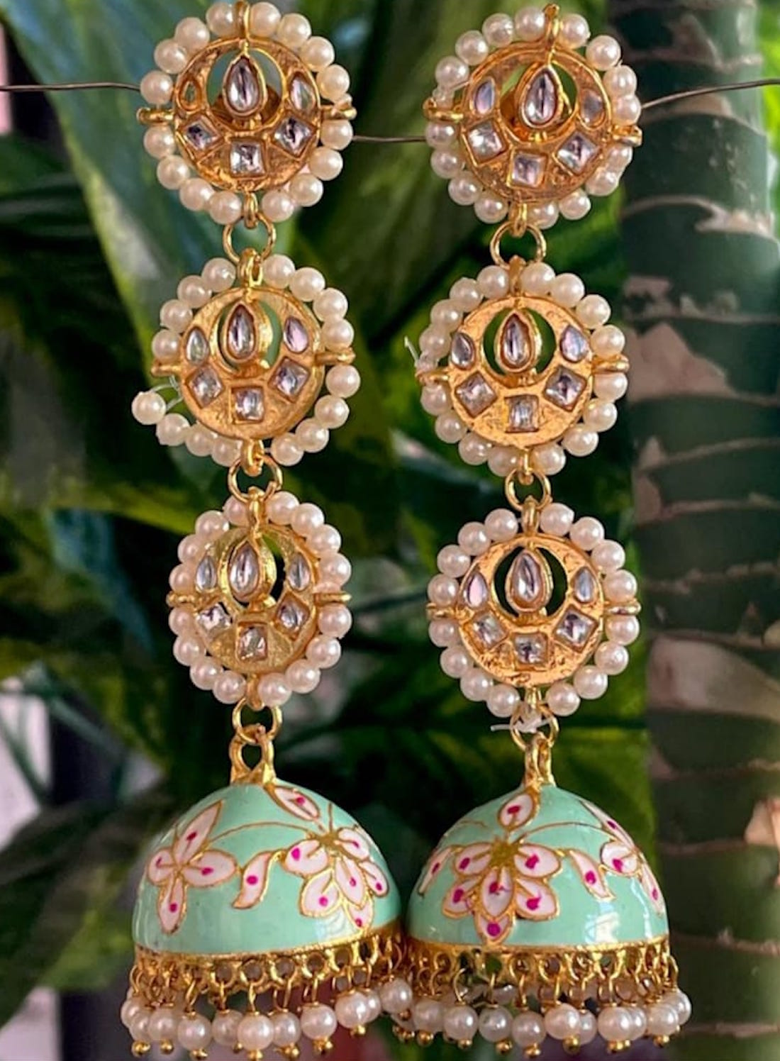 Handmade Kan Ka Jhumka Earrings | Designed for Traditional look Wedding Party