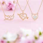 Power Play Pendants| Rose Gold Plated Value Set Pendants For Women And Girls