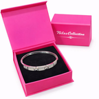 gift Silver Plated Heart Shape Pendant With Bracelet For Women And Girls