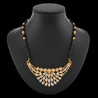 Nilu's Collection Rose Gold Plated Mangalsutra With American Diamond For Women |Traditional & Modern Look | Office Wear | Gift For Wife