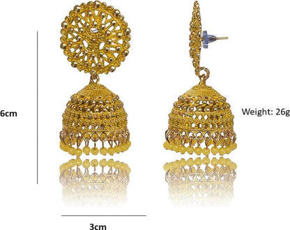 Ethnic Oxidised Jhumka Earrings for Women and Girls