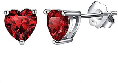 Heart Shape Elegant Zircon Stud Earring for Girls and Women Zircon Copper Stud Earring