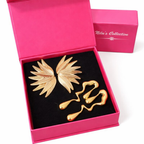 Gift Gold Plated Modern Statement Earrings Set For Women And Girls