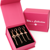 Nilu's Collection Rose Gold Plated Combo Earrings For Women And Girls