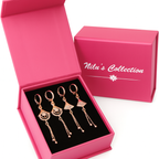 Nilu's Collection Rose Gold Plated Combo Earrings For Women And Girls
