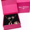 Gift Rose Gold Plated Necklace Set With Adjustable Ring For Women And Girls