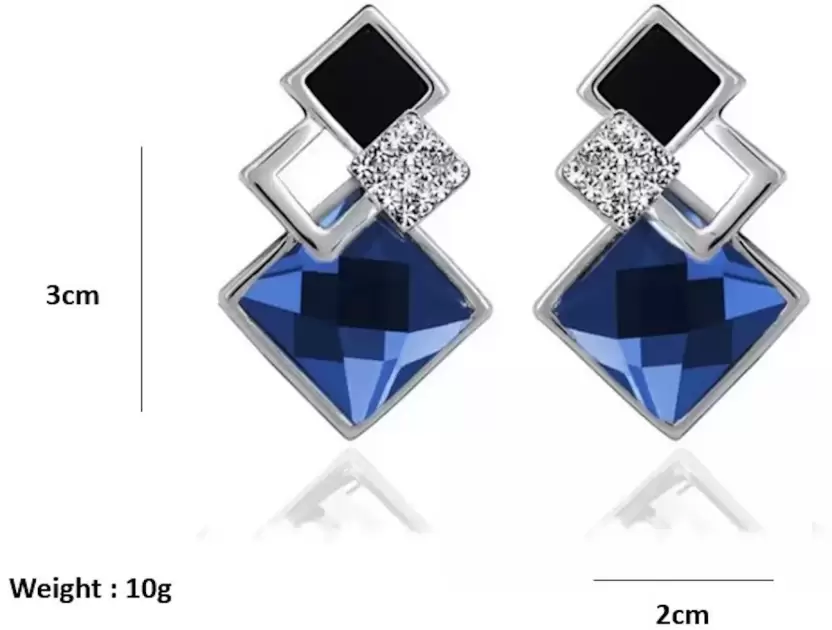 Amazon.com: Sparkly Rhinestone Drop Earrings for Women Girls,Glitter  Colorful Cluster Crystal Dangle Earrings Hollow Statement Jewelry Gifts  (Blue): Clothing, Shoes & Jewelry