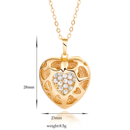 Heart Shaped Pendant with Chain for Women & Girls