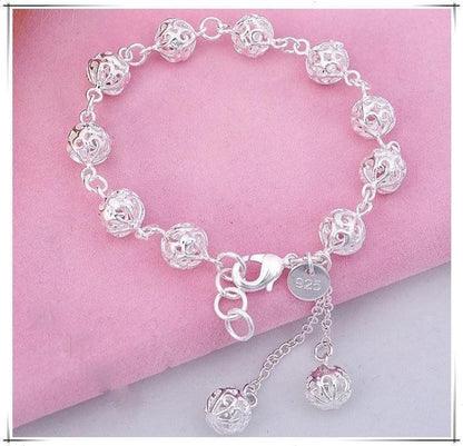 925 Sterling Silver Plated Stylish Adjustable Bracelet for Women & Girls