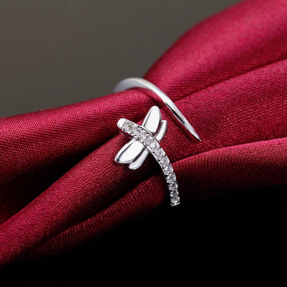 Crystal Dragonfly Classic Ring Jewellery for Women and Girl