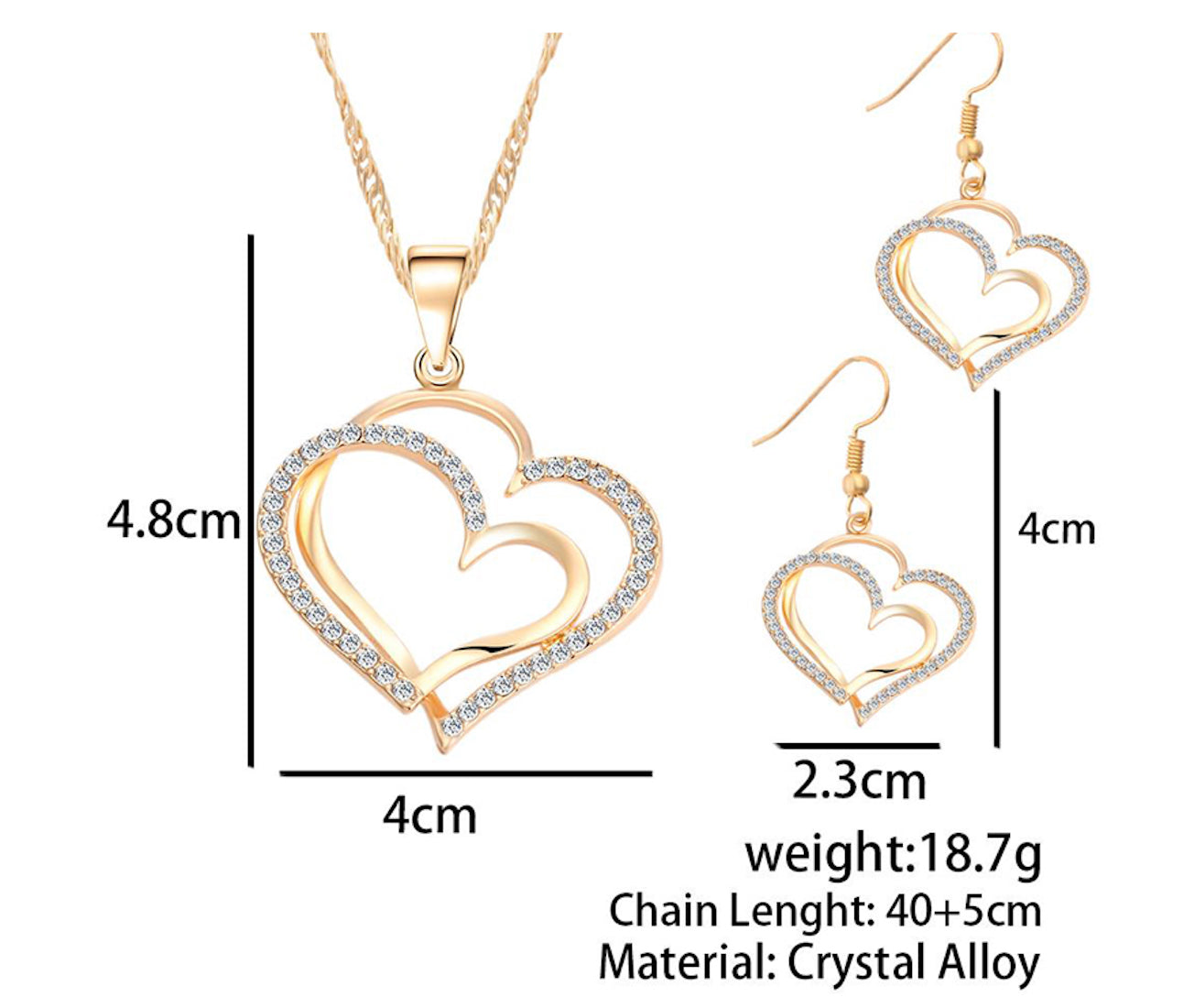 Wow Wedding/ Party Jewellery Set |Gold Plated Necklace and Earrings Set for Women