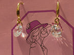 Gold Plated Austrian Crystal Dangle and Drop Earrings for Women & Girls