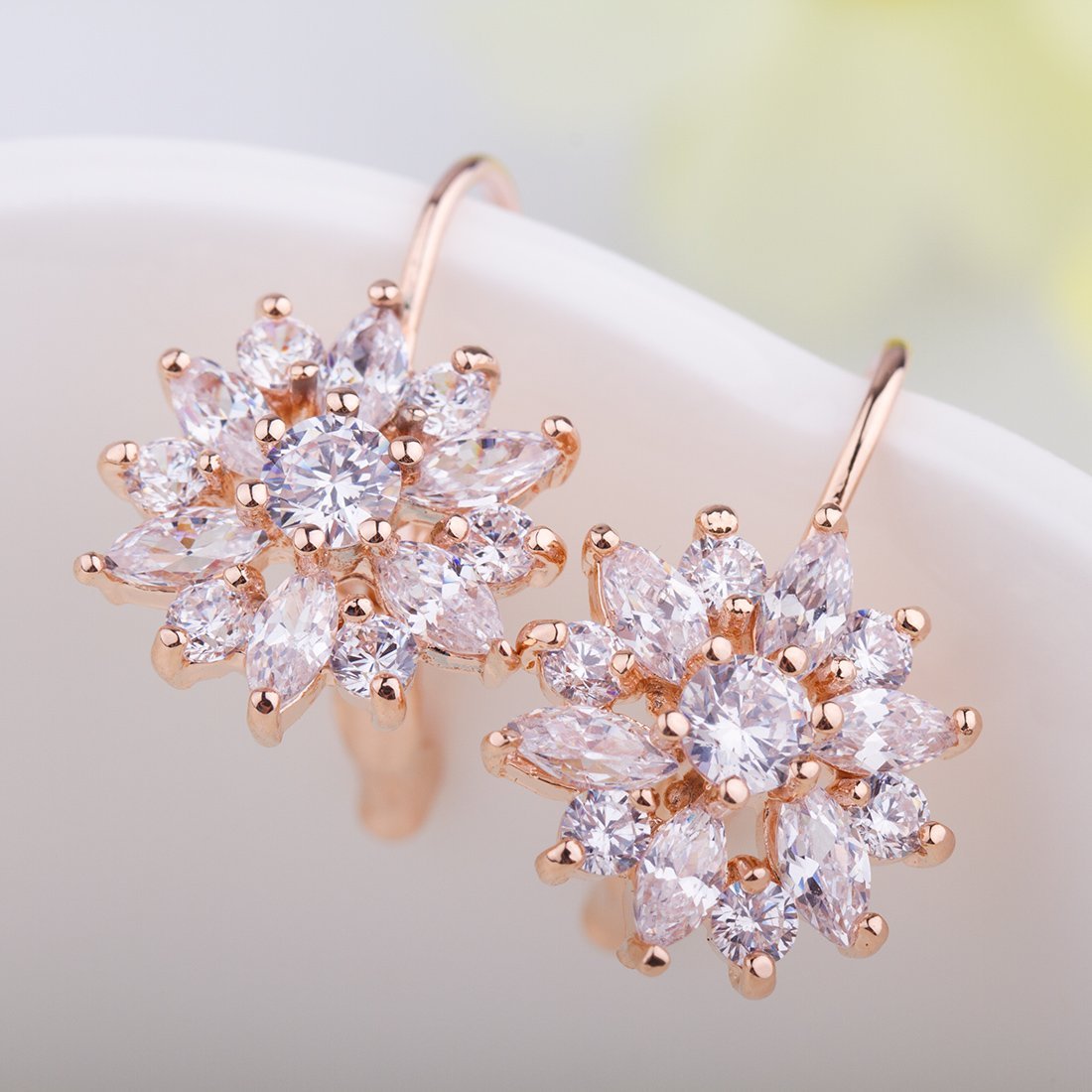 Duo Blossom Diamond Stud Earrings Bright Floral Designs  CaratLane